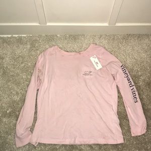Girls large pink vineyard vines long sleeve